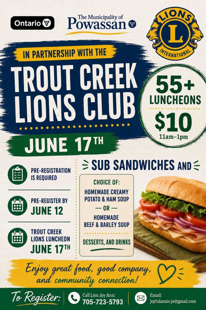 55+ Luncheon — Sub Sandwiches